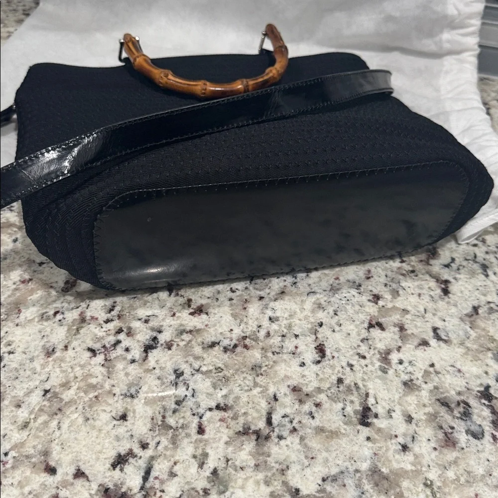 GUCCI Bamboo Bag Tom Ford Period Black 2 way Bag Includes COA